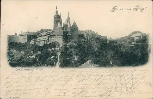 Burgstadt-Prag Hradschin/Hradčany Praha Der Hradčany/Hradschin 1898