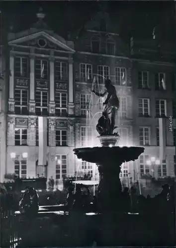 Ansichtskarte Danzig Gdańsk/Gduńsk Fontanna Neptuna 1963