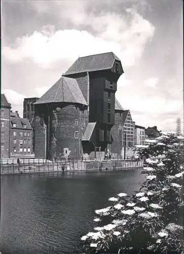 Ansichtskarte Danzig Gdańsk/Gduńsk Krantor/Krahntor 1963