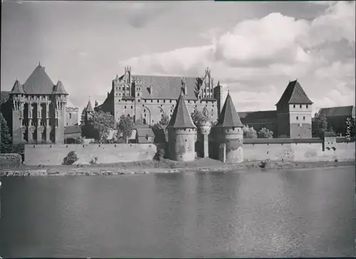 Ansichtskarte Marienburg Malbork Schloss/Ordensburg Marienburg 1963