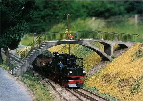 Ansichtskarte  Modelleisenbahn - Dampflokomotive 99151 1995