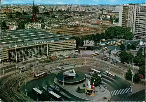 Ansichtskarte Rotterdam Rotterdam Centraal Station/Hauptbahnhof 1985