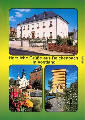 Reichenbach (Vogtland) Neuberin-Museum, Postplatz, Wasserturm 1995