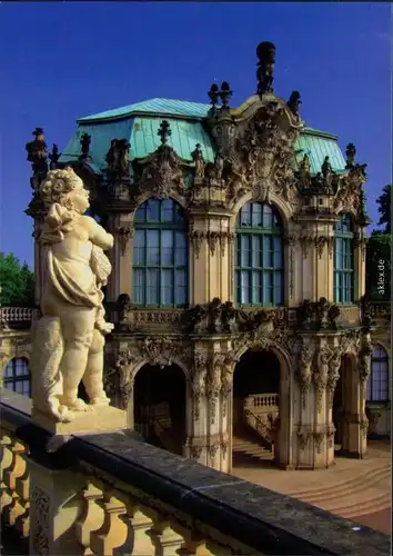 Ansichtskarte Innere Altstadt-Dresden Dresdner Zwinger 1995