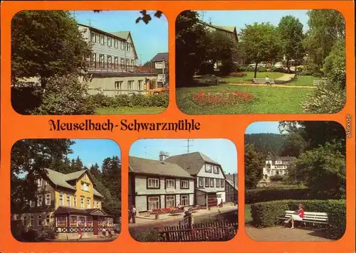 Meuselbach-Schwarzmühle FDGB-Erholungsheime, Parkanlagen, Gasthaus 1987