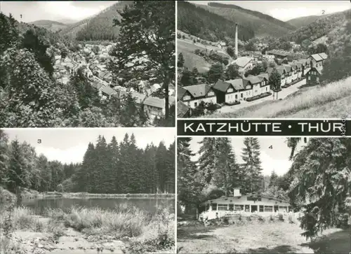 Katzhütte (Schwarzatal  Bahnhofstraße, Reichenbacher Teich, Waldgaststätte 1983