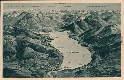 Ansichtskarte Bad Wiessee Tegernsee (See) - Karte 1955