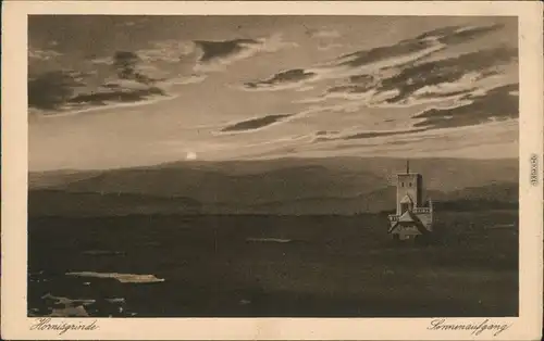 Ansichtskarte Sasbach (Ortenau) Hornisgrinde (Berg) - Sonnenaufgang 1934