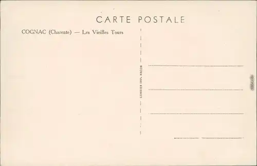 CPA Cognac les vieilles Tours/die alten Türme 1940