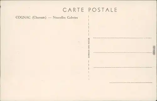 CPA Cognac Nouvelles Galeries/Neue Galerien 1940