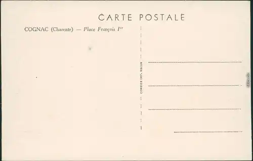 CPA Cognac Place Francois 1er/Platz 1940