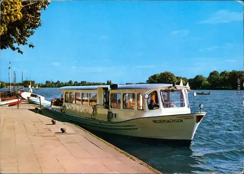 Ansichtskarte Hannover Bootsanlegestelle am Maschsee 1989