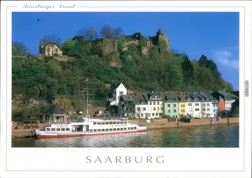 Ansichtskarte Saarburg Staden und Burgruine, Fahrgastschiff 1999
