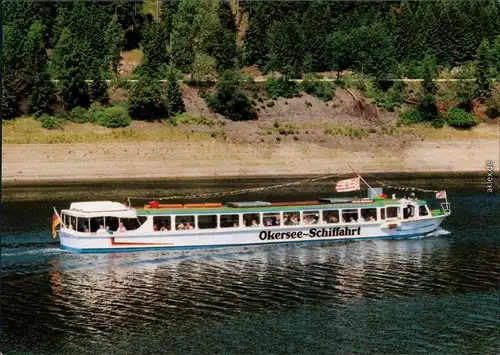 Altenau (Bergstadt) Okerstausee, Fahrgastschiff "Okersee-Schiffahrt" 1990