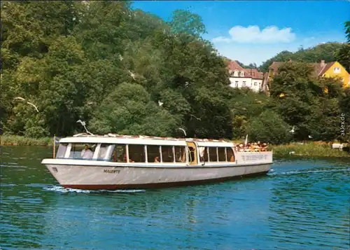 Ansichtskarte Gremsmühlen-Malente Motorboot der 5-Seen-Fahrt 1999