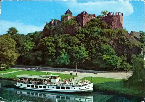 Giebichenstein-Halle (Saale) Burg Giebichenstein, Fährschiff g1983