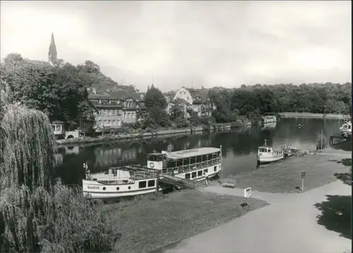 Ansichtskarte Halle (Saale) Dampferanlegestelle 1977