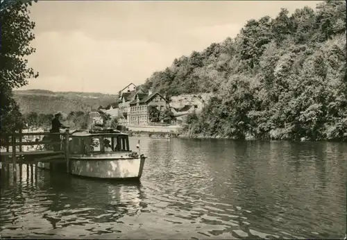 Ansichtskarte Bad Kösen Bootsanlegestelle 1970