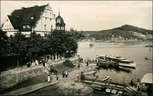 Saalburg-Ebersdorf (Saale) HO-Hotel "Kranich", Fahrgastschiff 1966