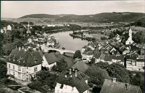 Ansichtskarte Laufenburg Panorama-Ansicht 1955