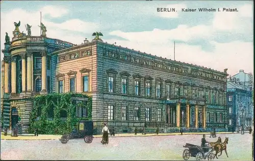 Mitte-Berlin Altes Palais (Kaiser Wilhelm I. Palast) - Zeichnung 1915