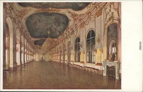 Ansichtskarte Hietzing (Lainz)-Wien Schloss Schönbrunn - Große Galerie 1928