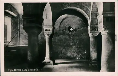 Foto Eger Cheb Untere Doppelkapelle - Kaiserburg 1932 Privatfoto