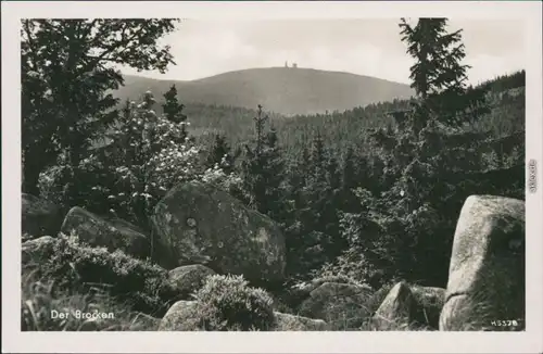Ansichtskarte Wernigerode Brocken - Panorama 1955