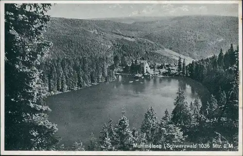 Ansichtskarte Seebach Mummelsee 1930