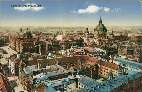 Ansichtskarte Berlin Blick über die Stadt 3 1915