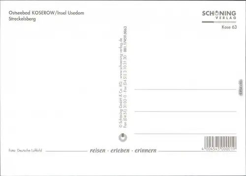 Ansichtskarte Koserow Luftbild - Streckelsberg 2000