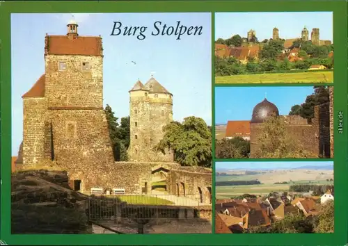 Ansichtskarte Stolpen Burg Stolpen 1991