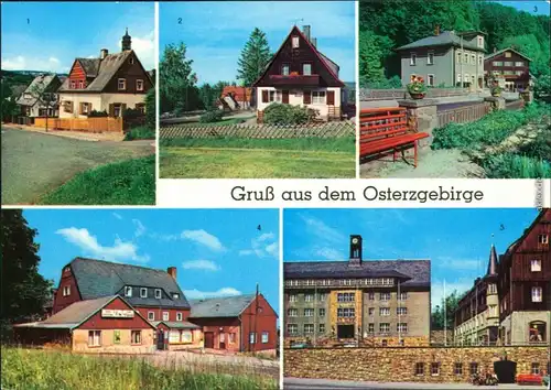 Geising, Oberbärenburg, Kipsdorf, Altenberg Osterzgebirge 1977