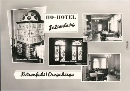 Bärenfels (Erzgebirge)-Altenberg (Erzgebirge) HO-Hotel Felsenburg 1969