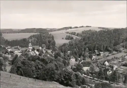 Lauenstein (Erzgebirge)-Altenberg (Erzgebirge) Blick auf die Stadt 1974