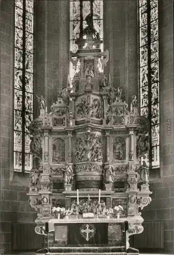 Ansichtskarte Pirna Marienkirche - Altar 1969