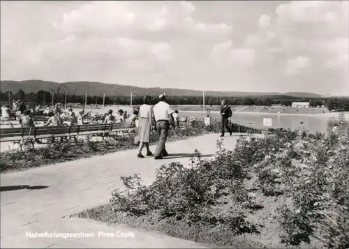 Ansichtskarte Copitz-Pirna Badesee/Naherholungszentrum 1977