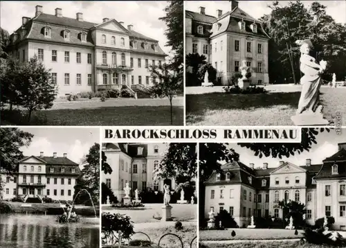 Ansichtskarte Rammenau-Bischofswerda Barockschloss 1975