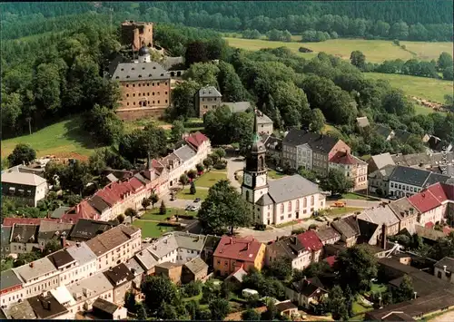 Ansichtskarte Frauenstein (Erzgebirge) Panorama 1995