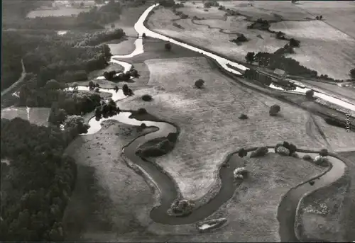 Ansichtskarte Grabow (Elde) Luftbild - Mecklenburgische Landschaft 1977