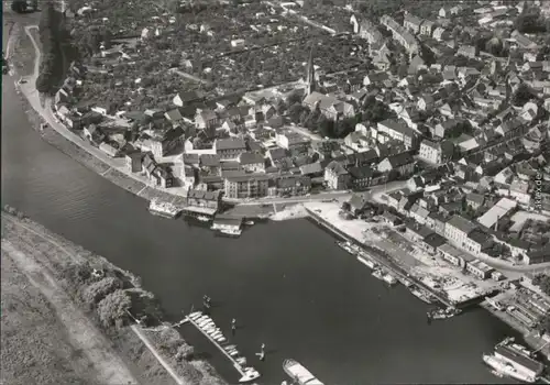 Ansichtskarte Wittenberge Luftbild 1977