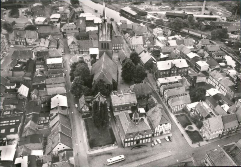 Ansichtskarte Lüchow (Wendland) Luftbild Landschloß