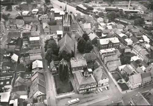 Ansichtskarte Grabow (Elde) Luftbild 1980 