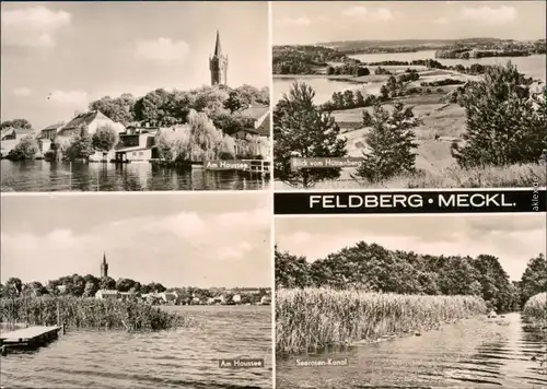 Feldberg-Feldberger Seenlandschaft Haussee, Blick  Hütteneberg, Seerosen 1975