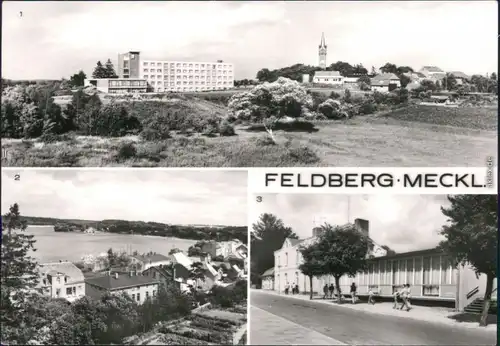 Feldberg-Feldberger Seenlandschaft Teiansicht, FDGB-Erholungsheim, Haussee 1981