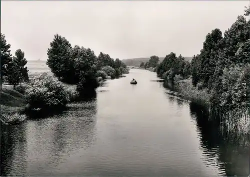 Ansichtskarte Ahrensberg-Wesenberg (Mecklenburg) Am Havelkanal 1972