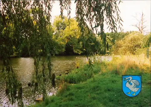 Ansichtskarte Schwaan (Mecklenburg) Blick auf die Warnow 2002