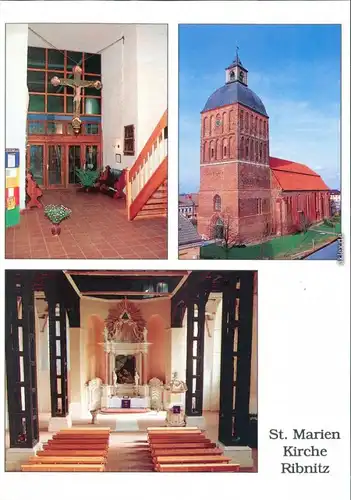 Ansichtskarte Ribnitz-Damgarten Stadtkirche St. Marien 2004