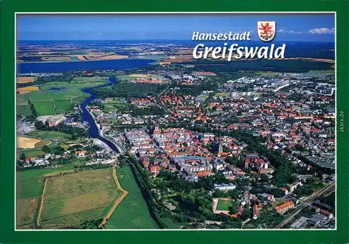 Ansichtskarte Greifswald Luftbild 2004