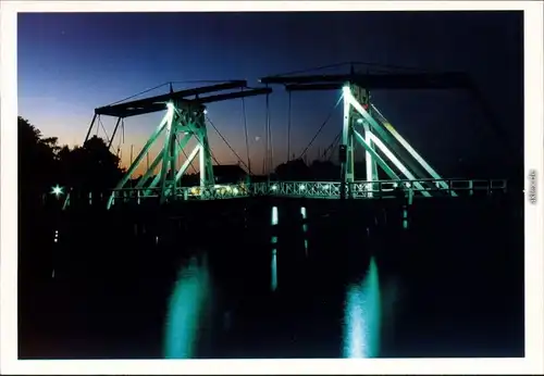 Ansichtskarte Greifswald Hafen - Schiffsbrücke 2004